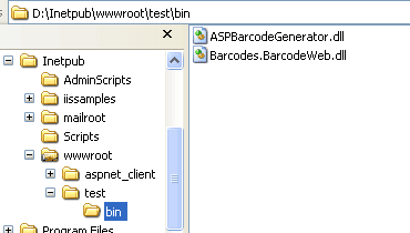 Copy the files into the bin directory.