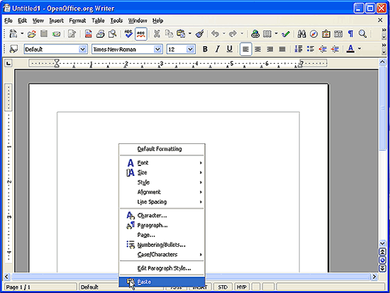 Paste the DataMatrix barcode image from the clipboard