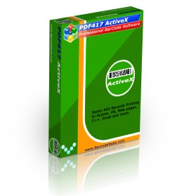 PDF417 Barcode ActiveX Control