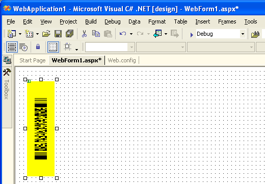 Adjust the PDF417 bar code properties.