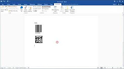 How to create Barcode in Word 2016