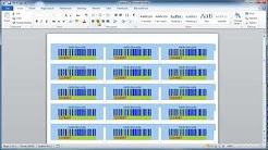 Word Addin to create Barcode Labels