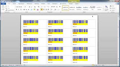 BarcodeTools.com Word Barcode Addin with Mail Merge