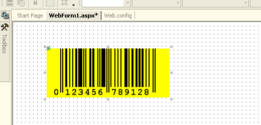Adjust the barcode properties.