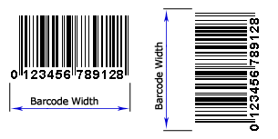 require a barcode width