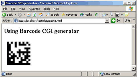 Using Barcode CGI application in the HTML IMG tag