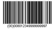 SSCC-18 barcode