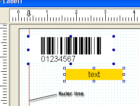 label ruler line